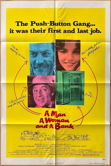 A Man, a Woman and a Bank (1979) - Originele filmposter beschikbaar voor biedingen