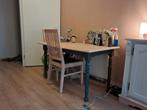 Houten Tafel met 3 Stoelen, Huis en Inrichting, Gebruikt, 100 tot 150 cm, Rechthoekig, 50 tot 100 cm
