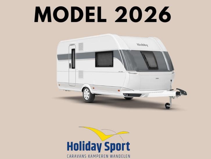 Hobby De Luxe 460 SFF ACTIEPRIJS!, Caravans en Kamperen, Caravans, Bedrijf, tot en met 3, 1000 - 1250 kg, Treinzit, Hobby, Queensbed