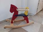 Houten hobbelpaard in vrolijke kleuren, Ophalen, Gebruikt