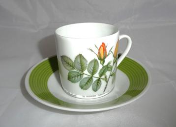 Hutschenreuther Rosier P.J Redouté kop+schotel XI Eglantier  beschikbaar voor biedingen