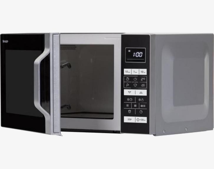 Sharp R760S Magnetron met Grill - 23L, Witgoed en Apparatuur, Magnetrons, Gebruikt, Vrijstaand, Combimagnetron, 45 tot 60 cm, Grill