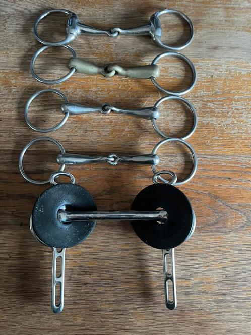 Paardenbitten 2x 12,5 2x 13,5 1x 14,5, Dieren en Toebehoren, Paarden en Pony's | Hoofdstellen en Tuigage, Gebruikt, Dressuur, Ophalen of Verzenden
