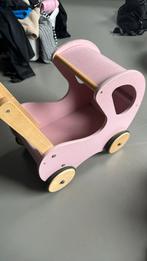 Kinderwagen van hout, Kinderen en Baby's, Speelgoed | Buiten | Voertuigen en Loopfietsen, Ophalen, Gebruikt, Duwvoertuig
