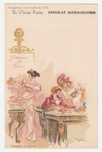 Dames in een Patisserie.  De kaart is 125 jaar oud ! Reclame, Verzamelen, Ansichtkaarten | Themakaarten, Verzenden, Voor 1920