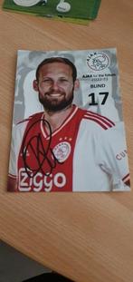 Daley Blind Ajax 22-23 met originele handtekening., Verzamelen, Sportartikelen en Voetbal, Nieuw, Spelerskaart, Ajax, Verzenden