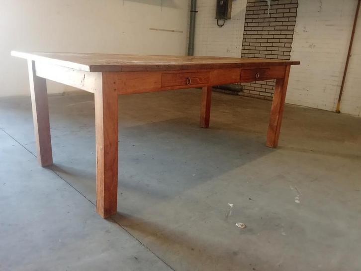 Teak houten eettafel 200x100cm, Huis en Inrichting, Stoelen, Zo goed als nieuw, Vijf, Zes of meer stoelen, Bruin, Ophalen of Verzenden