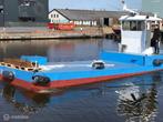 Varend werkscheepje/ ponton / multicat / duwbootje met DAF