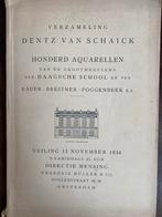 Dentz van Schaick Aquarellen Veilingcatalogus 1934, Ophalen of Verzenden, Gelezen, Catalogus
