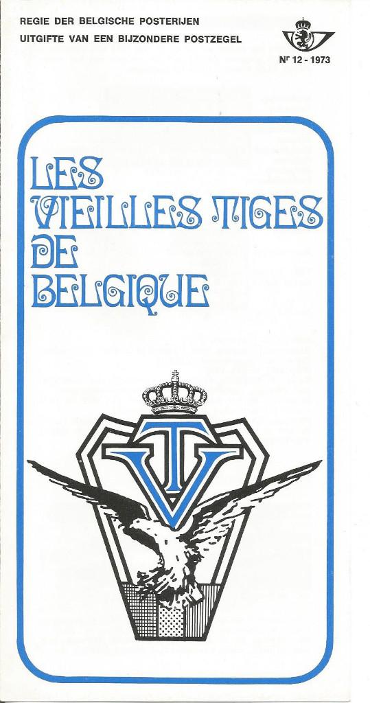 FDC 12/1973 19-05-73 Vieilles tiges de Belgique 10 Fr (NL), Postzegels en Munten, Postzegels | Europa | België, Luchtvaart, Met stempel