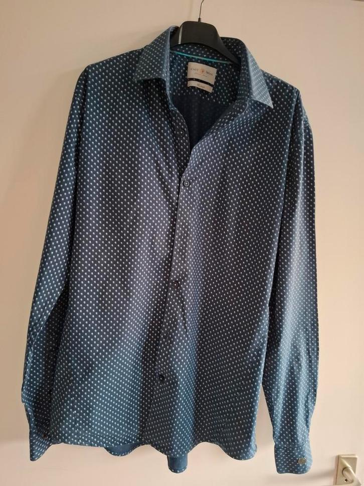 Cast Iron Overhemd Maat XL - Blauw, Kleding | Heren, Overhemden, Blauw, Ophalen