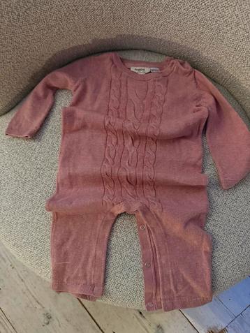 Warm fijn gebreid boxpakje oud roze meisje maat 74 beschikbaar voor biedingen