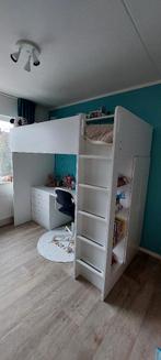 Hoogslaper met bureau en kast, Ophalen, Zo goed als nieuw, Hoogslaper