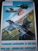 Puntgave poster van OPENDAG KON. LUCHTMACHT LEEUWARDEN 1985, Ophalen of Verzenden, Zo goed als nieuw