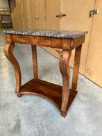 een Franse console of trumeau mahoniehout met marmeren blad, Ophalen