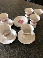 6 Rüdesheimer Koffie Mokken met Bordjes, Huis en Inrichting, Keuken | Servies, Ophalen, Keramiek, Zo goed als nieuw, Overige stijlen