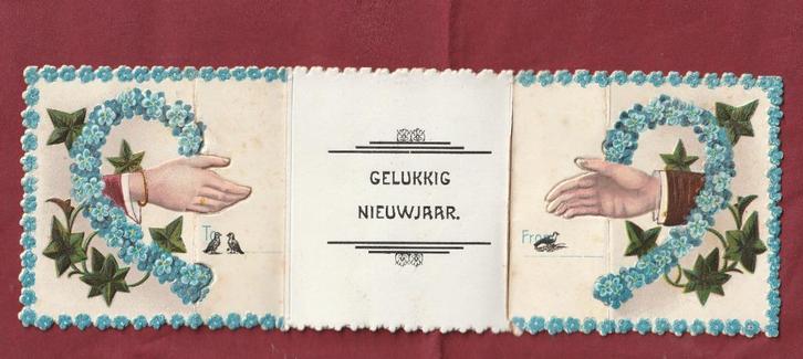 RELIEF OPEN KLAP KAART UIT BEGIN 1900 ZEER MOOIE KAART KH868, Verzamelen, Ansichtkaarten | Themakaarten, Ongelopen, Voor 1920