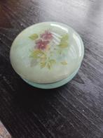 Albasten sieradendoos. kleur is groen., Antiek en Kunst, Curiosa en Brocante, Ophalen