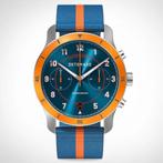 DeTomaso Venture Chronograaf Limited Edition Blue Orange, Overige merken, Staal, Ophalen of Verzenden, Zo goed als nieuw