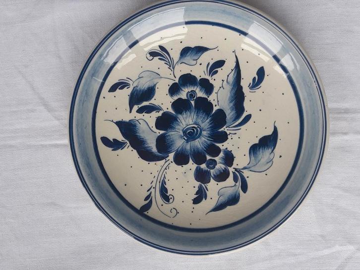 Ter Gouw keramiek delftsblauw wandbord met bloemen, Antiek en Kunst, Antiek | Wandborden en Tegels, Ophalen of Verzenden
