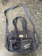 Catwalk - Donkerblauwe tas met zilverkleurige accescoires, Verzenden, Gebruikt, Blauw, Handtas
