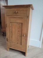 Geloogd grenen nachtkastje nachtkast kastje, Huis en Inrichting, Slaapkamer | Nachtkastjes, Ophalen, Gebruikt, Hout, 70 cm of meer