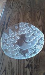 mooi leuk ontworpen prachtige oude zwaar glazen fruitschaal, Ophalen of Verzenden