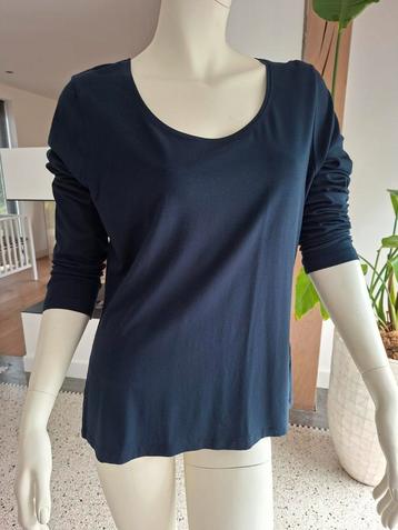 Expresso Donkerblauw Shirt Maat 44 XXL top wijde ronde hals beschikbaar voor biedingen