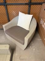 Mooie lounge set tafel met glasplaat, Tuin en Terras, Ophalen of Verzenden, Zo goed als nieuw