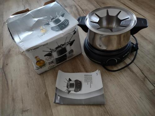 Nette Emerio fondueset, fonduestel, fonduepan elektrisch., Witgoed en Apparatuur, Fonduesets, Zo goed als nieuw, Fondueset, Elektrisch
