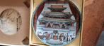Vintage Chinees porselein handbeschilderd bord, Ophalen of Verzenden