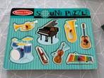 Houten puzzel met muziek instrumenten geluid Melissa & Doug, Kinderen en Baby's, Speelgoed | Kinderpuzzels, Van hout, Minder dan 10 stukjes