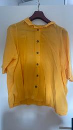 Ischiko zgan blouse warm geel maat 1 wijdvallend, Verzenden, Zo goed als nieuw, Maat 38/40 (M), Geel