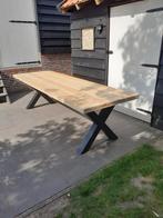 Tuintafel met stalenpoten, Huis en Inrichting, Tafels | Eettafels, Ophalen of Verzenden, Vijf personen of meer, Rechthoekig, Nieuw