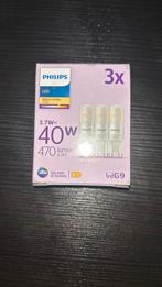 Philips LED Capsule - 40 W - G9 - Warmwit licht - 3 stuks, Ophalen of Verzenden, Nieuw, Led-lamp