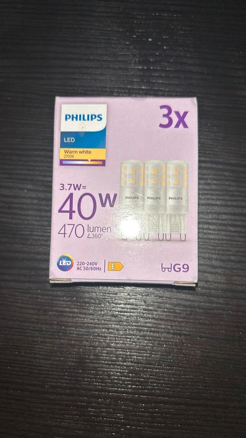 Philips LED Capsule - 40 W - G9 - Warmwit licht - 3 stuks, Huis en Inrichting, Lampen | Losse lampen, Nieuw, Led-lamp, Ophalen of Verzenden