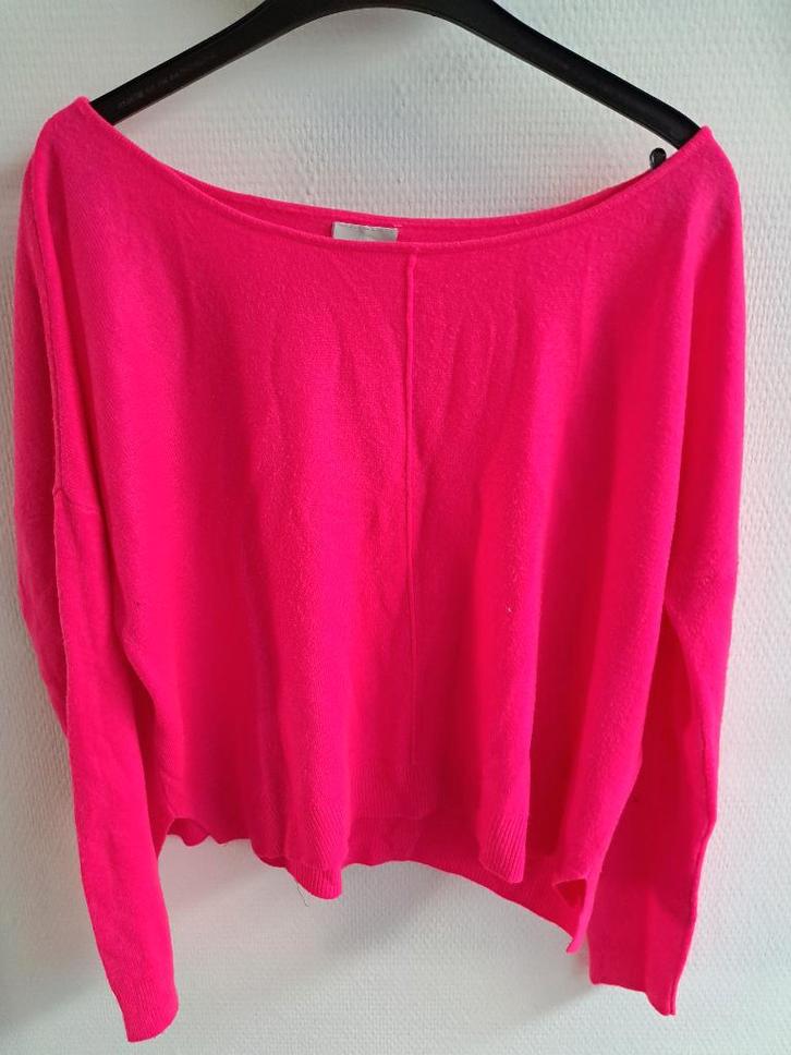 Noisy May fuchsia roze truitje - M, Kleding | Dames, Truien en Vesten, Zo goed als nieuw, Maat 38/40 (M), Roze, Ophalen of Verzenden