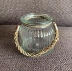 Doorkijken glazen windlicht., Ophalen of Verzenden, Zo goed als nieuw, Overige materialen, Minder dan 25 cm