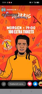 GEZOCHT. 1 ticket voor smerrig jubileum 21-11-25