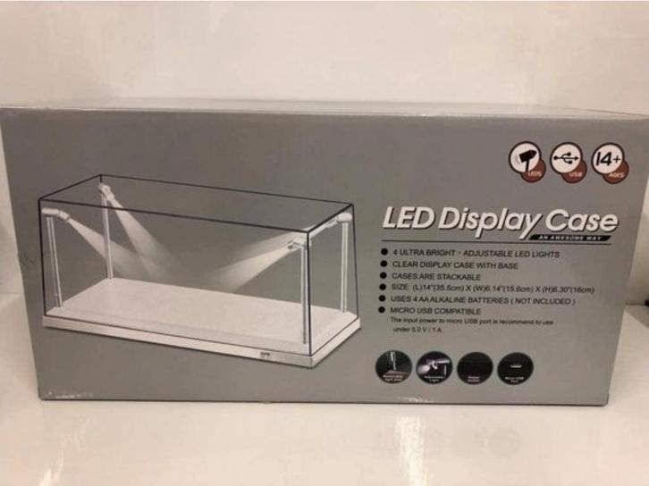 3x LED Display Cases voor Auto Modellen, Hobby en Vrije tijd, Metaaldetectors, Nieuw, Overige merken, Ophalen of Verzenden