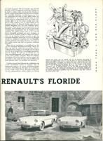 Autovisie test Renault Floride 1959, Boeken, Auto's | Folders en Tijdschriften, Gelezen, Verzenden, Renault