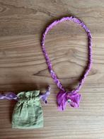 Bandana ketting anna nina paars / roze, Ophalen of Verzenden