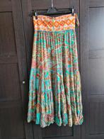 Boho ibiza lange rok zijde stroken blauw geborduurd Jot 1 si, Blauw, Jot, Ophalen of Verzenden, Zo goed als nieuw