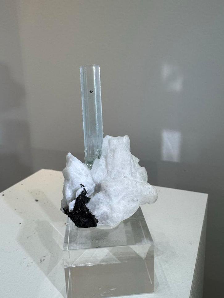 Aquamarijn uit Pakistan, Verzamelen, Mineralen en Fossielen, Mineraal, Ophalen of Verzenden