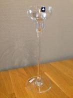 kaars leonardo kandelaar glas 24 cm per stuk, Nieuw, Ophalen of Verzenden, Kandelaar