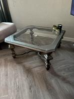 vintage klassieke salontafel, Ophalen, Gebruikt, 50 tot 100 cm, Vierkant