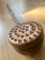 Antieke koperen beddenwarmer –18e/19e eeuw– prachtig stuk!, Ophalen of Verzenden, Koper