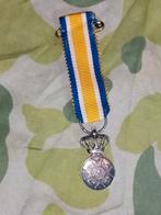 Miniatuur Orde van Nassau van zilver Wilhelmina, Verzamelen, Ophalen of Verzenden, Overige soorten, Nederland, Lintje, Medaille of Wings