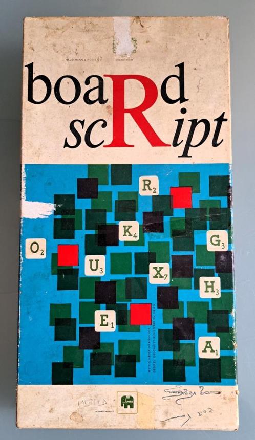 Spel: Jumbo Board Script vintage spel (1970), Hobby en Vrije tijd, Gezelschapsspellen | Bordspellen, Gebruikt, Ophalen