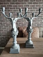 2x betonlook kandelaars, Ophalen, Overige materialen, Minder dan 25 cm